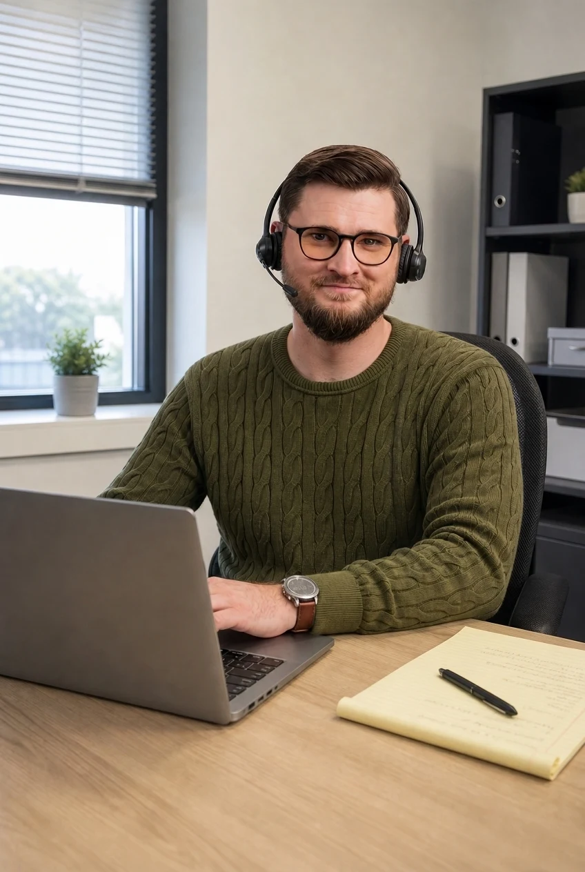 Jeff Tilley, founder of Muncly, on a sales call