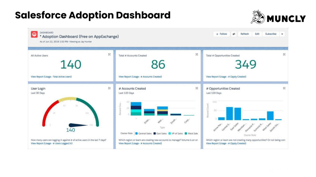 Salesforce Adoption Dashboards