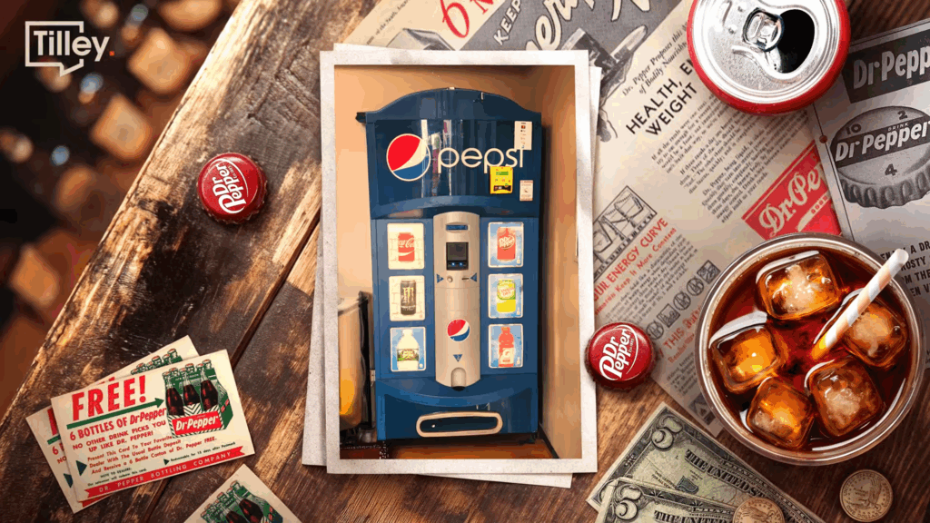 Dr Pepper in Pepsi machine