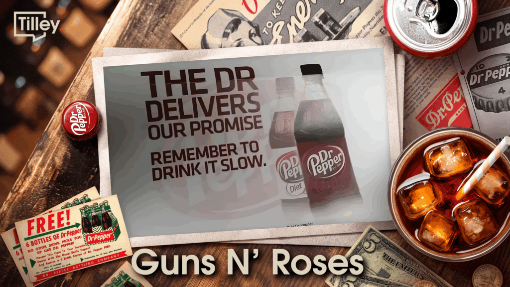 Dr Pepper and Guns N' Roses