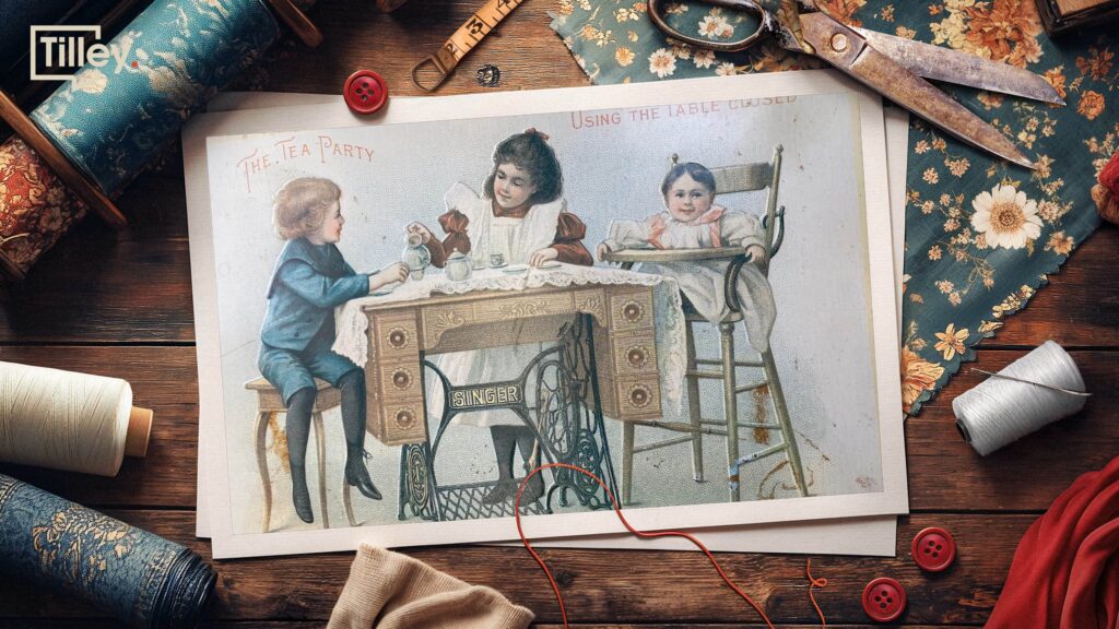 a picture Singer made to sell their machines