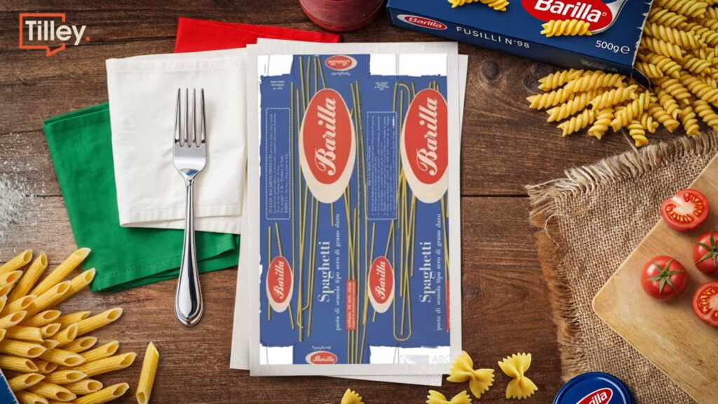 Barilla's early packaging